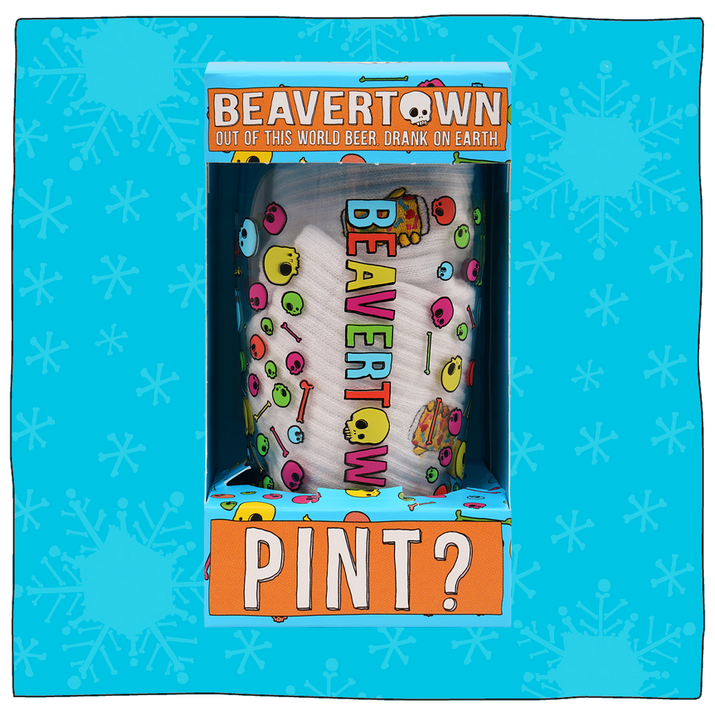 Beavertown Mini Pint Sock and Glass Gift Bundle