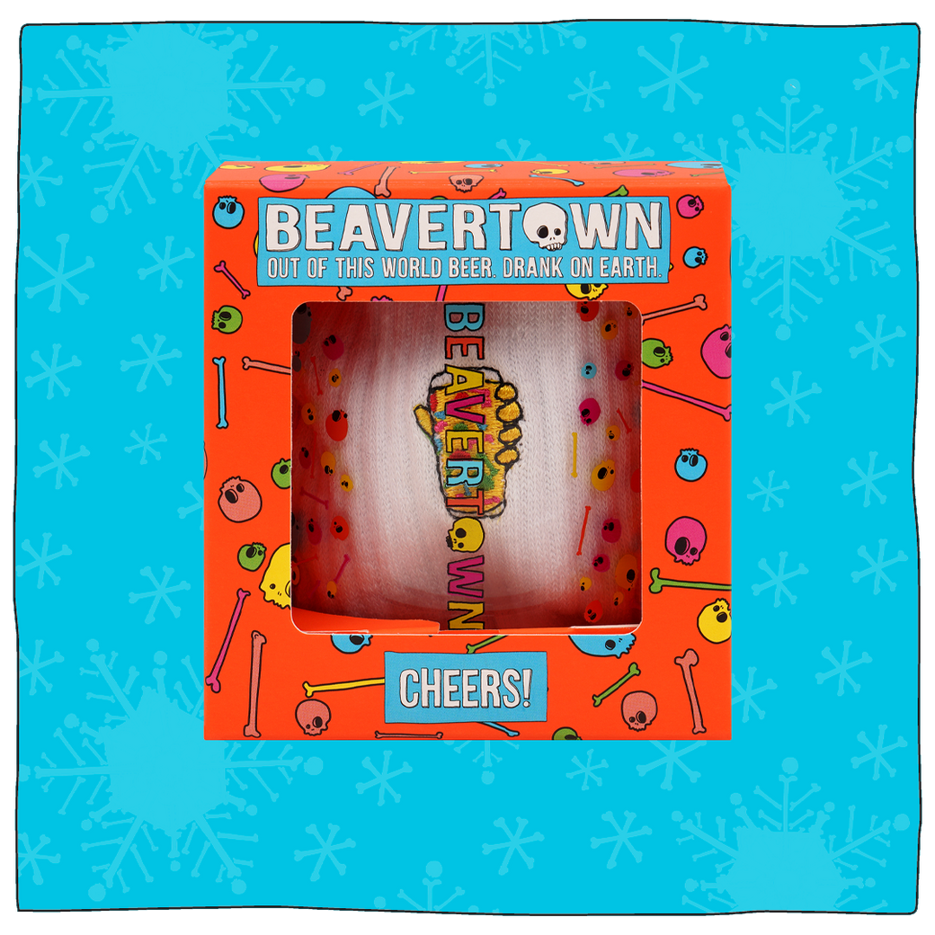 Beavertown Mini Pint Sock and Glass Gift Bundle
