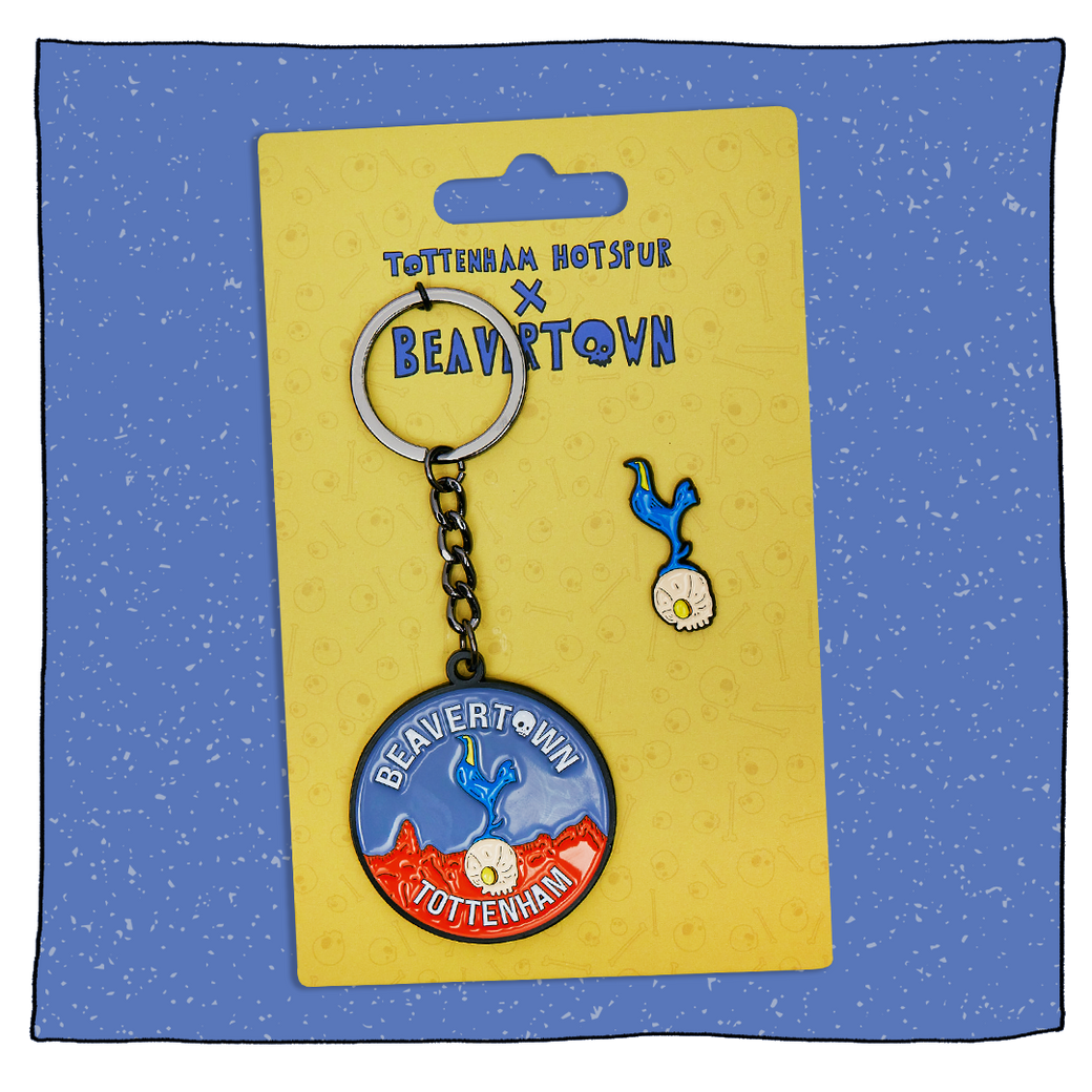 Beavertown x Spurs Keyring & Pin Badge Set