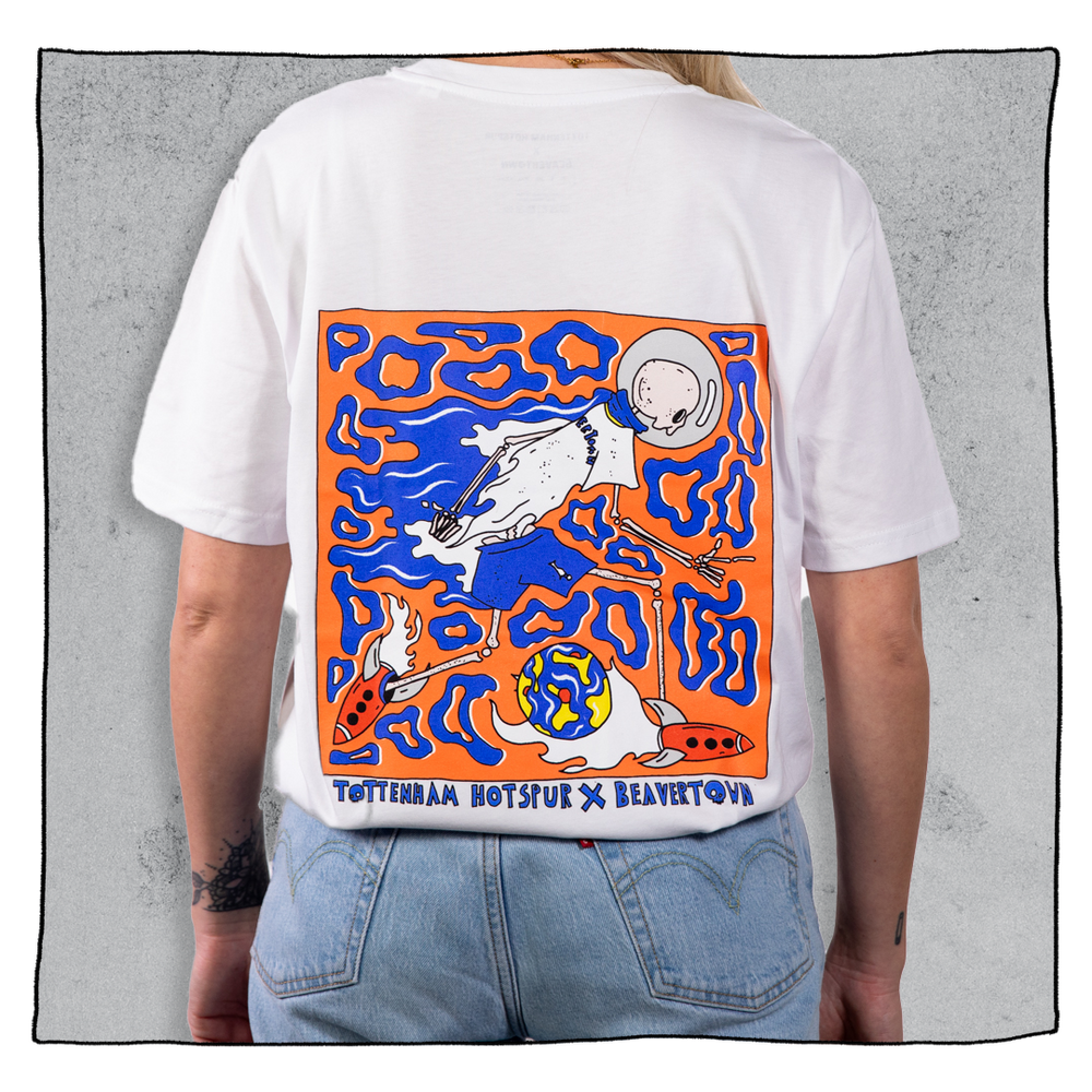 Beavertown x SPURS T Shirt in White Beavertown Brewery