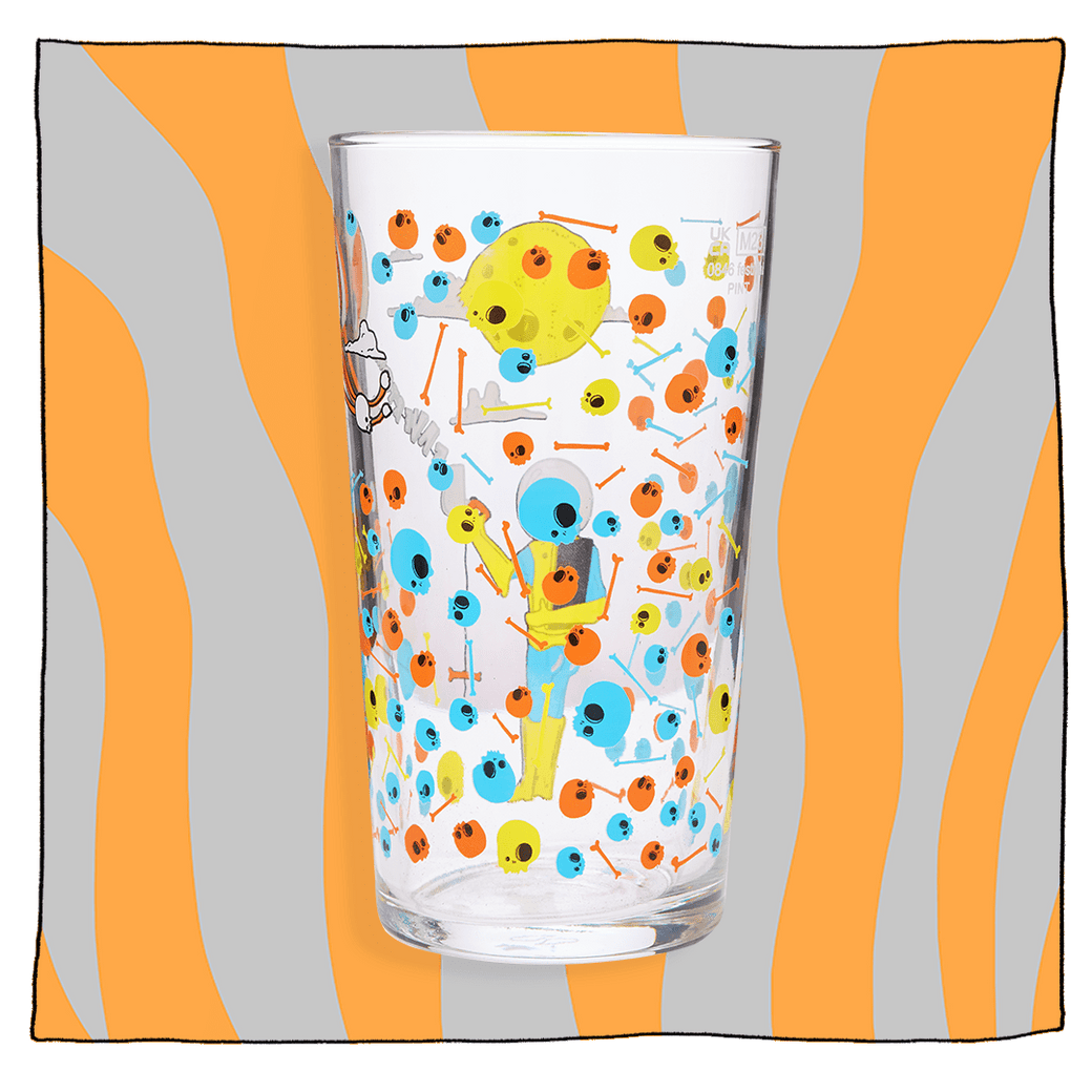 Summer Psychedelic Pint Glass