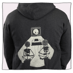 Vintage Gamer Hoodie in Grey
