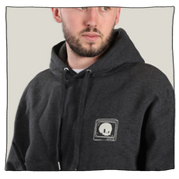 Vintage Gamer Hoodie in Grey