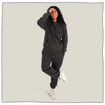 Mini Pint Relaxed Hoodie in Faded Black