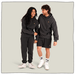 Mini Pint Relaxed Hoodie in Faded Black