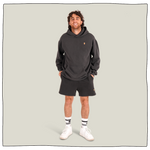 Mini Pint Jersey Shorts - Faded Black
