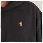 Mini Pint Relaxed Hoodie in Faded Black