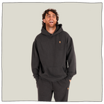 Mini Pint Relaxed Hoodie in Faded Black
