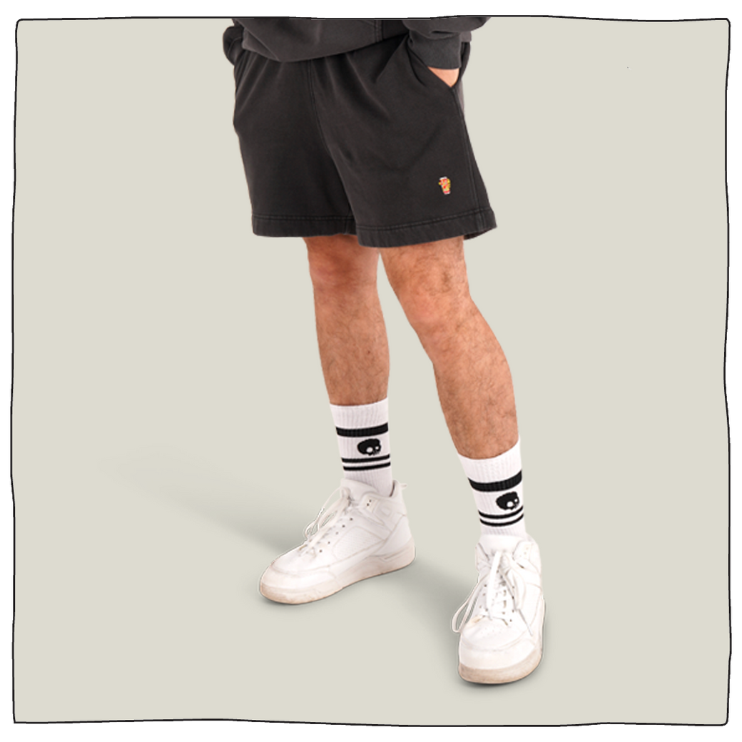 Mini Pint Jersey Shorts - Faded Black