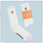 Mini Pint Embroidered Socks