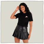 Neck Oil Can Pocket T-Shirt