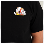 Neck Oil Can Pocket T-Shirt
