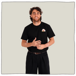 Neck Oil Can Pocket T-Shirt