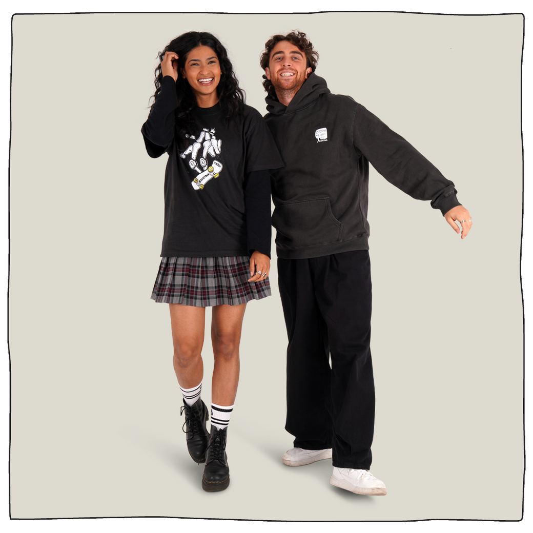 Tech Deck Skater Hoodie in Black