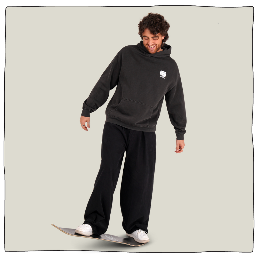 Tech Deck Skater Hoodie in Black